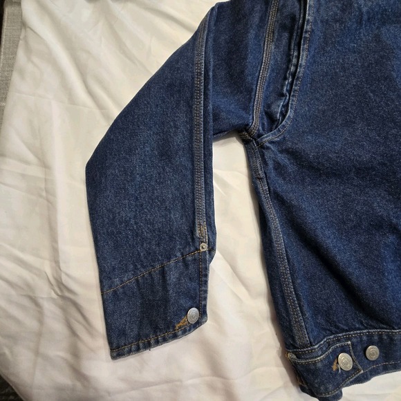 Vintage 90s Polo Ralph Lauren Stable Jacket Denim Corduroy Coller Medium Cotton - Picture 13 of 15